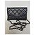 Borsa Chanel Wallet On Chain (WOC) in pelle di agnello nera - vista 5