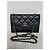 Borsa Chanel Wallet On Chain (WOC) in pelle di agnello nera - vista 7