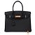 Hermès HERMES Birkin 30 Tasche aus schwarzem Leder - 104040