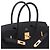 Hermès HERMES Birkin 30 Tasche aus schwarzem Leder - 104040 - Ansicht 7