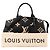 LOUIS VUITTON - Borsa a tracolla Grand Palais Louis Vuitton in pelle empreinte nera e beige - vista 9