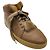 Baskets montantes Max Mara en cuir tan avec bordure en fourrure