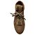 Baskets montantes Max Mara en cuir tan avec bordure en fourrure - vue 4