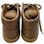 Baskets montantes Max Mara en cuir tan avec bordure en fourrure - vue 5