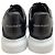 Alexander McQueen Sapatilhas Oversized com Glitter Preto Preto / Branco - vista 5