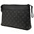 Borsa a pochette Louis Vuitton Monogram Eclipse Pochette Voyage Souple Nera - vista 2