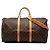 Borsa da viaggio Louis Vuitton Monogram Keepall Bandouliere 50 Marrone