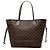 Sac cabas Louis Vuitton Damier Ebene Neverfull MM Marron