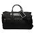 Borsa da viaggio Gucci in nylon nero con banda Web