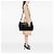 Borsa da viaggio Gucci in nylon nero con banda Web - vista 7