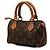 Borsa Louis Vuitton Monogram Mini Speedy HL Marrone - vista 2