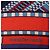 Hermès Carré Géant "SANGLES EN ZIGZAG" Kaschmir x Seidentuch in Blau x Rot - Ansicht 12