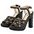 Moschino Resort 2016 Sandali Platform in Pelle Trapuntata