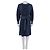Hermès Oversized Kleid aus Wolle, Navy Blau mit Polka Dots, NWOT EU 34 XS gebraucht