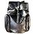 RAINS Zaino Oversize - Shiny Black Unisex