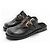 Loewe Campo Mary Jones Mules aus schwarzem Leder - Ansicht 2