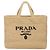 Prada Raffia Tote Bag Beige