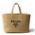 Prada Raffia Tote Bag Beige - Ansicht 16