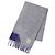 Cachecol Loewe Anagram reversível de lã e cashmere - Cinza/Azul - vista 2
