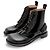 Loewe Stivali Campo Classic Lace-Up in pelle nera - vista 4