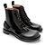 Loewe Stivali Campo Classic Lace-Up in pelle nera - vista 5