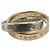 Autre Marque Anello Tiffany Interlocking in oro e argento - vista 3
