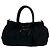 Ribbon Sac à main Prada en nylon noir et cuir