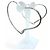 Autre Marque Tiffany & Co. Elsa Peretti Open Heart Hoop Medium Silver Ohrringe - Ansicht 2
