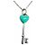 Autre Marque Collana Chiave Cuore in Argento Blu Tiffany & Co.