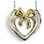 Autre Marque Collana Cuore con Fiocco Tiffany & Co. in Oro 18K e Argento
