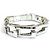 Bracciale rigido GUCCI Vintage 925 Square G Accessory