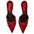 Dior rote Leder-Mules John Galliano
