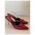 Dior rote Leder-Mules John Galliano - Ansicht 3