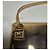 Louis Vuitton Pochette Platy Mirror in vernice dorata - vista 12