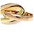 Bague Trinity Cartier Trois Couleurs - vue 6