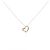 Autre Marque K10 Pink Gold Diamond Halskette