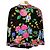 Cardigã de lã e seda com estampa floral LEONARD FASHION - vista 2