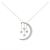 Autre Marque Au750 Moon Star Diamond Halskette