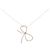 Autre Marque Collana in oro rosa Au750 con zaffiro e diamante