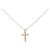 Autre Marque Collar de Diamantes en Cruz Au750