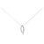 Autre Marque Collar de oro blanco K10 y diamantes