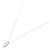 Autre Marque Collar de oro blanco K10 y diamantes - vista 2