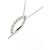 Autre Marque Collar de oro blanco K10 y diamantes - vista 3
