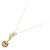 Autre Marque Collana in oro giallo Au750, quarzo rutilo e diamante - vista 2