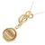 Autre Marque Collana in oro giallo Au750, quarzo rutilo e diamante - vista 3