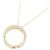 Autre Marque Collier en or jaune K10 et diamants - vue 3