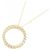 Autre Marque Collier en or jaune K10 et diamants - vue 4
