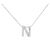 Autre Marque Collana Iniziale N in Diamanti Au750