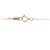 Autre Marque Collar de oro rosa K10 y diamantes - vista 5