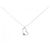Autre Marque Collana in oro bianco K10 e diamanti
